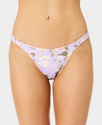 Women's Blooming Garden Bungee Strap Swim Bottoms