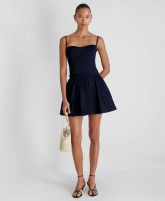 Women's Side Zip Flare Mini Skirt