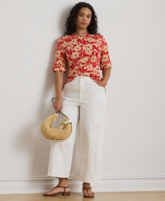 Plus Size Stretch Boat Neck T-Shirt