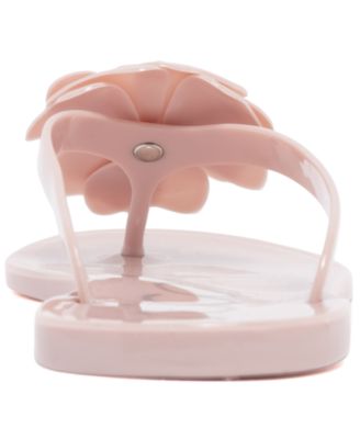 Women's Rosebud Stud Open Toe Flat Sandals