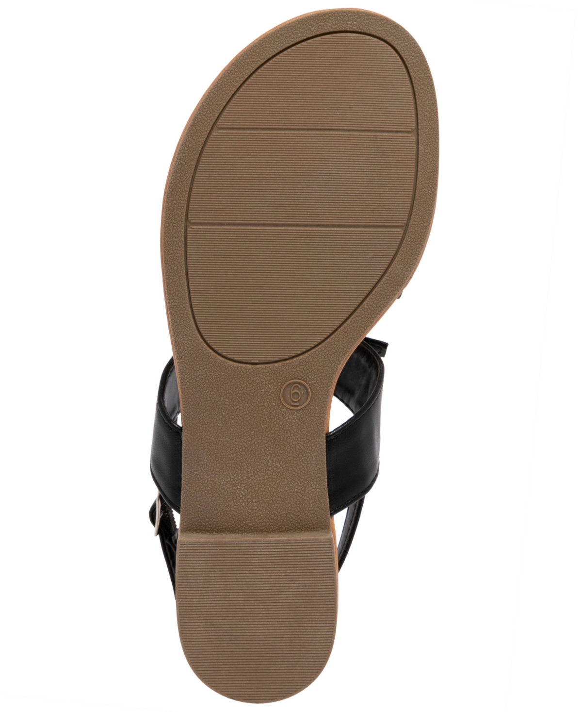 Sugar Women's Buckle Round Toe Flat Sandals