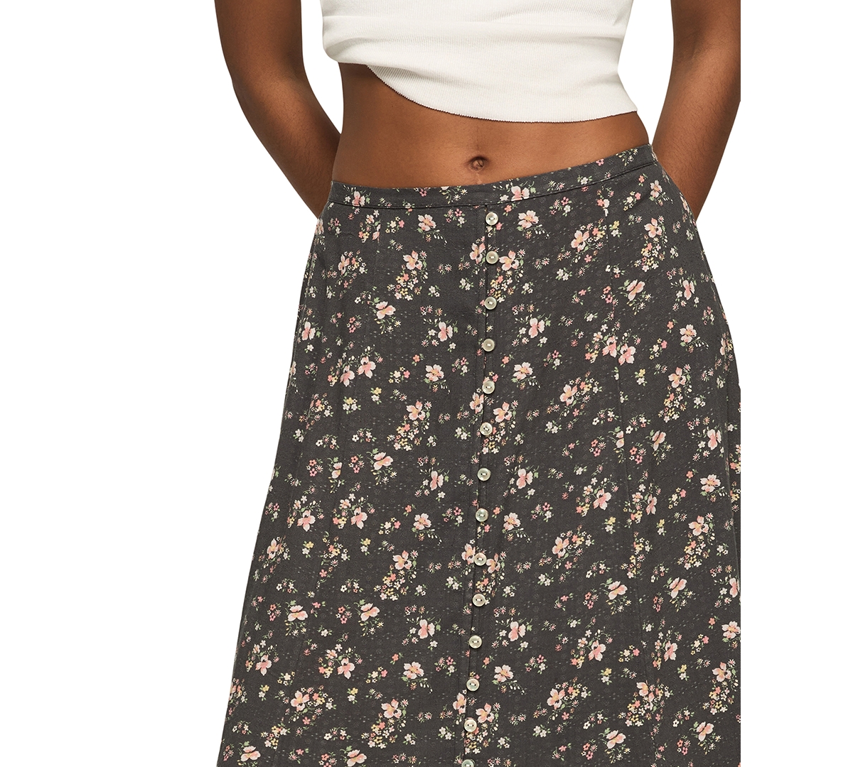 Lucky Brand Women's Simone Midi Skirt