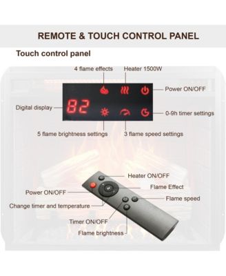 23-Inch Infrared Electric Fireplace Insert