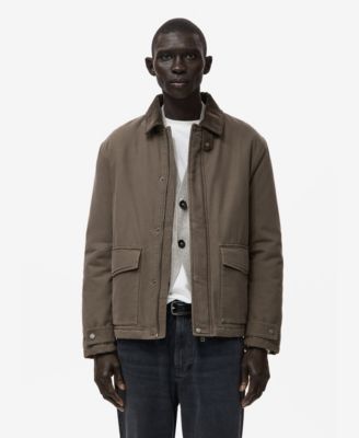 Men's Corduroy Collar Quilted Jacket