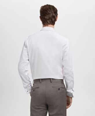 Men's Slim-Fit Twill Fabric Shirt