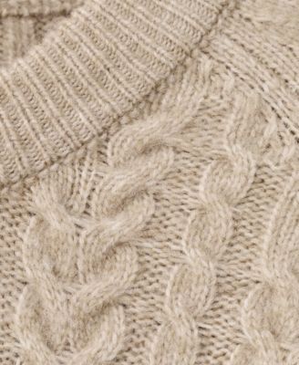 Men's Braided Knitted Sweater