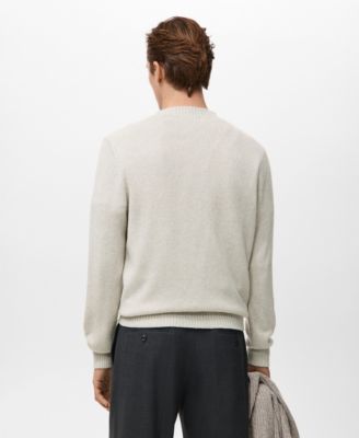 Men's Structured Wool-Blend Knitted Sweater