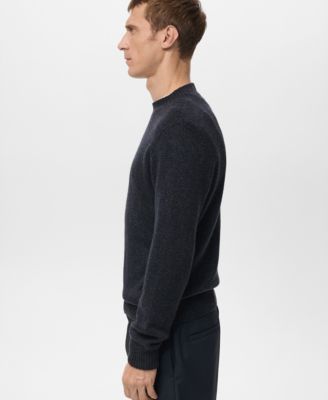 Men's Structured Wool-Blend Knitted Sweater