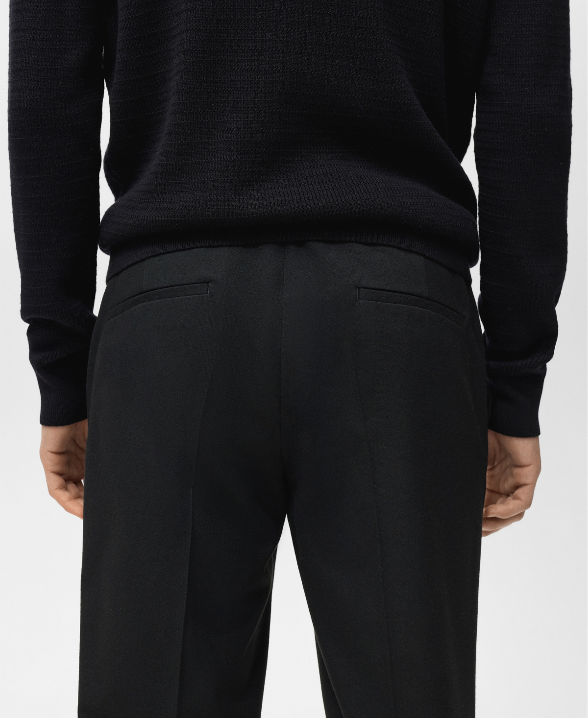 Mango Men's Pleated Slim-Fit Pants