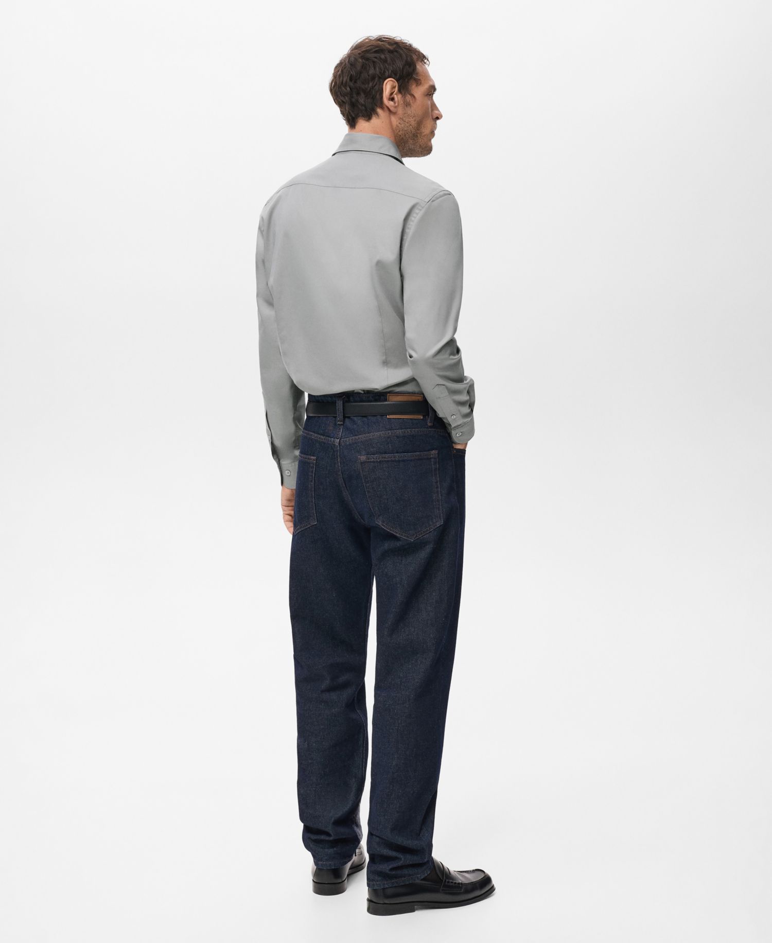 Men's Slim-Fit Lyocell Cotton Shirt