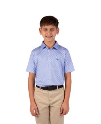 Boys Mini Mosaic Performance Polo Shirts