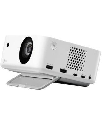 Portable Full HD 1080p Laser Projector with 1200 Lumens, RGB Laser Light Source, Auto Focus, 3D Support & HDMI