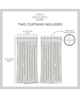 Hawkins Sheer, Ring Top Curtain Panels (Set of 2)