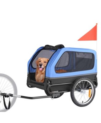 Foldable Pet Bike Trailer with Internal Leash, Holds up to 88 lbs.