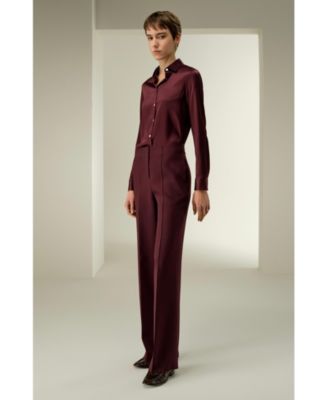 Women's Timeless Silk Charmeuse Button-Up Shirt