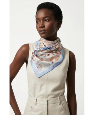 Women's Baroque Blossom Double Sided Silk Scarf