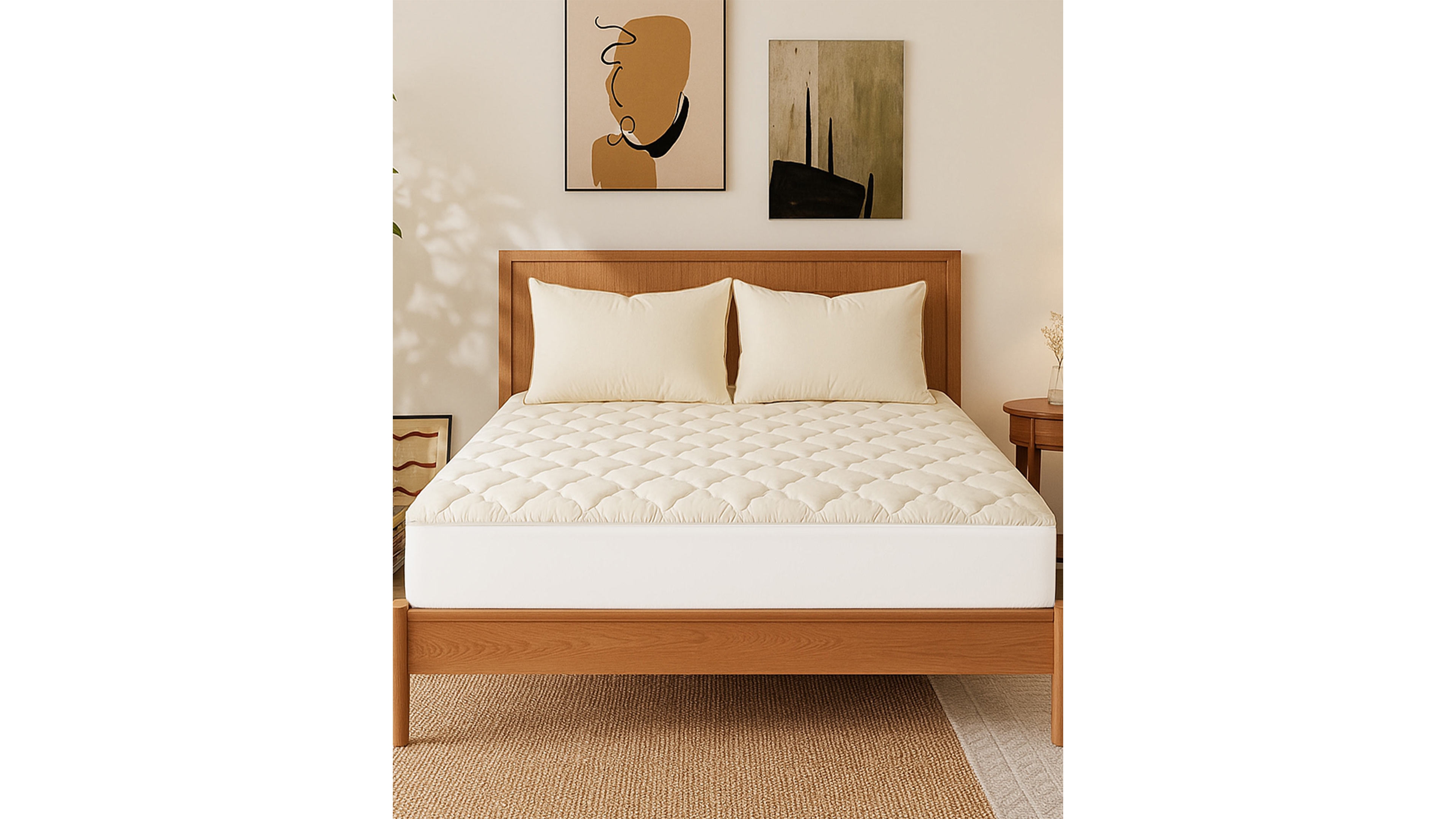 Unikome Clover Mattress Pad Cover, King