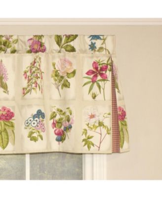 Realistic Study Pleated  100% Cotton with Fully Lined 3" Rod Pocket Valnance for Windows 42" x 18" Blush Rose