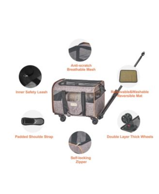 Airline-Approved Rolling Pet Carrier, Holds up to 22 lbs