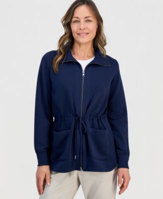 Petite Lux Soft Fleece Anorak Knit Jacket