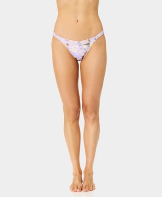 Women's Blooming Garden Bungee Strap Swim Bottoms