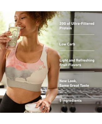 Clear Low Carb 100% Whey Protein Isolate Powder, Citrus Lemonade, 20g Protein, About 16 Servings