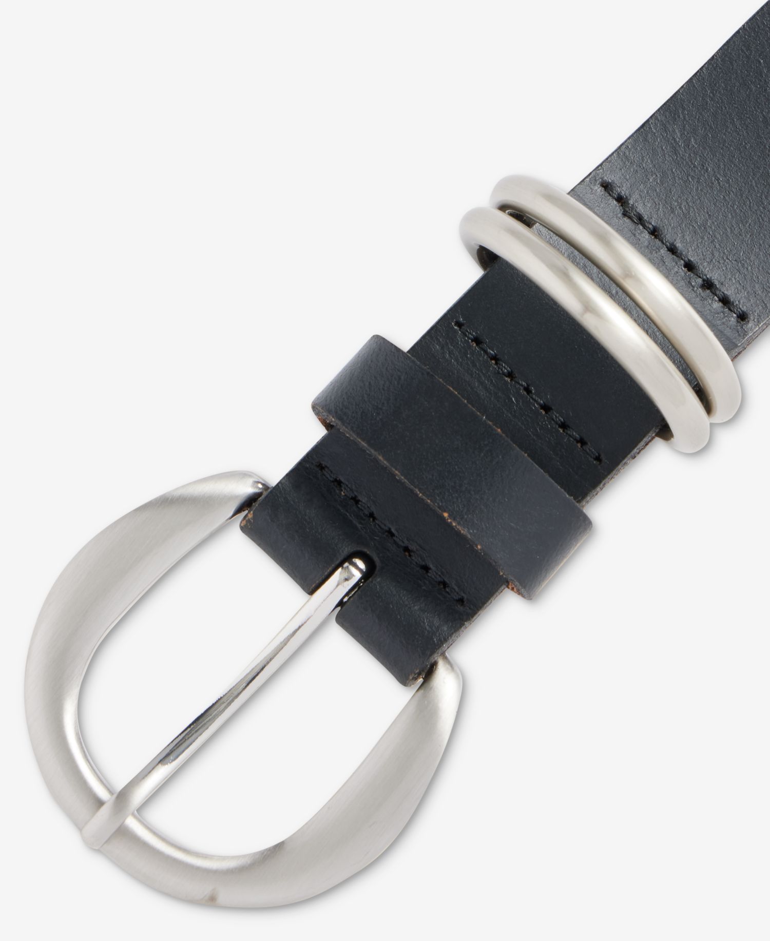 Multi-Loop Keeper Leather Belt
