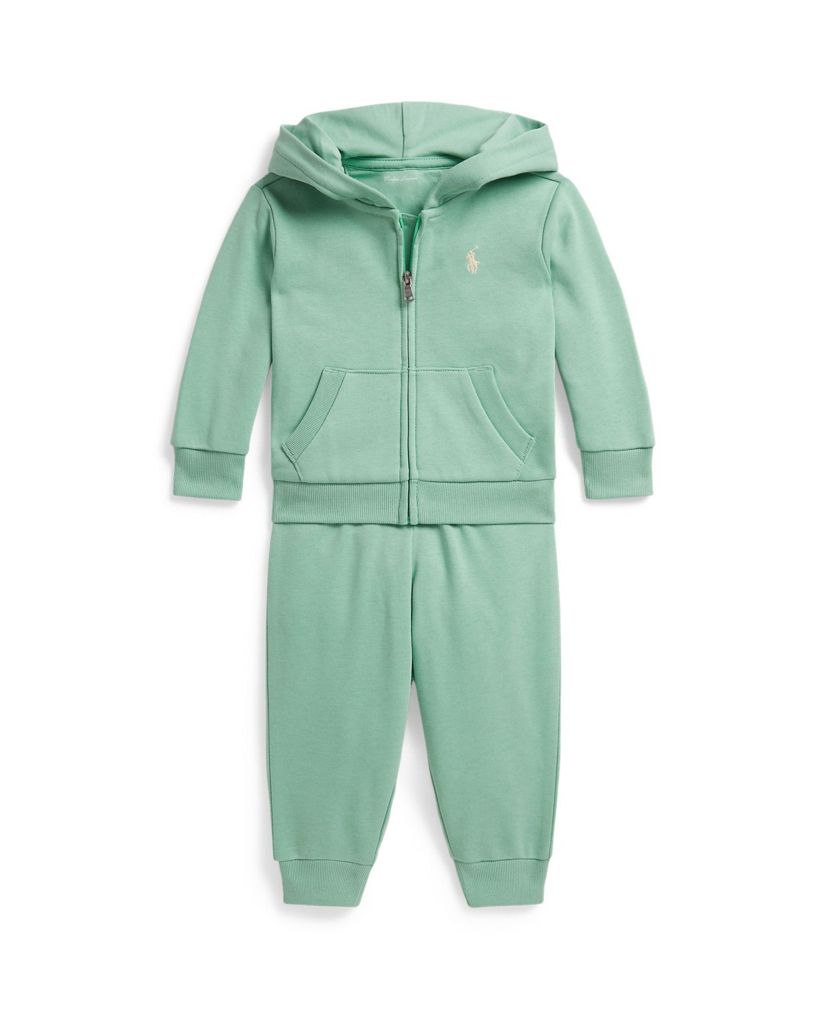 Детские Polo Ralph Lauren Baby Boys' Full-Zip Hoodie & Pants, 2-Piece Set — фото 1
