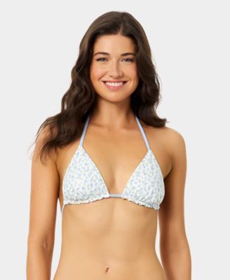 Women's Ditsy Wide Rib Reversible Triangle Swim Top