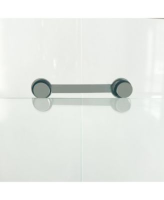 Black Tempered Glass Display Cabinet w/ Light & Adjustable Feet