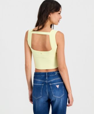 Women's Karmen Mirage Back-Cutout Cropped Tank Top