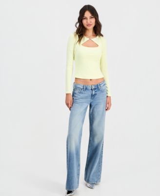 Women's Wren Cutout Long-Sleeve Knit Top 