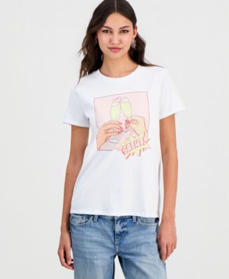 Women's Clink Graphic-Print Short-Sleeve T-Shirt