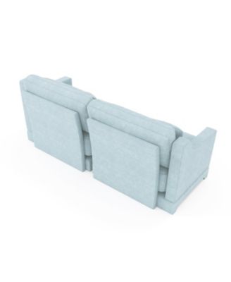Chenille 2-Seater Sofa - Sky Blue