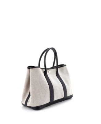 30 Garden Party Tote Toile and Leather