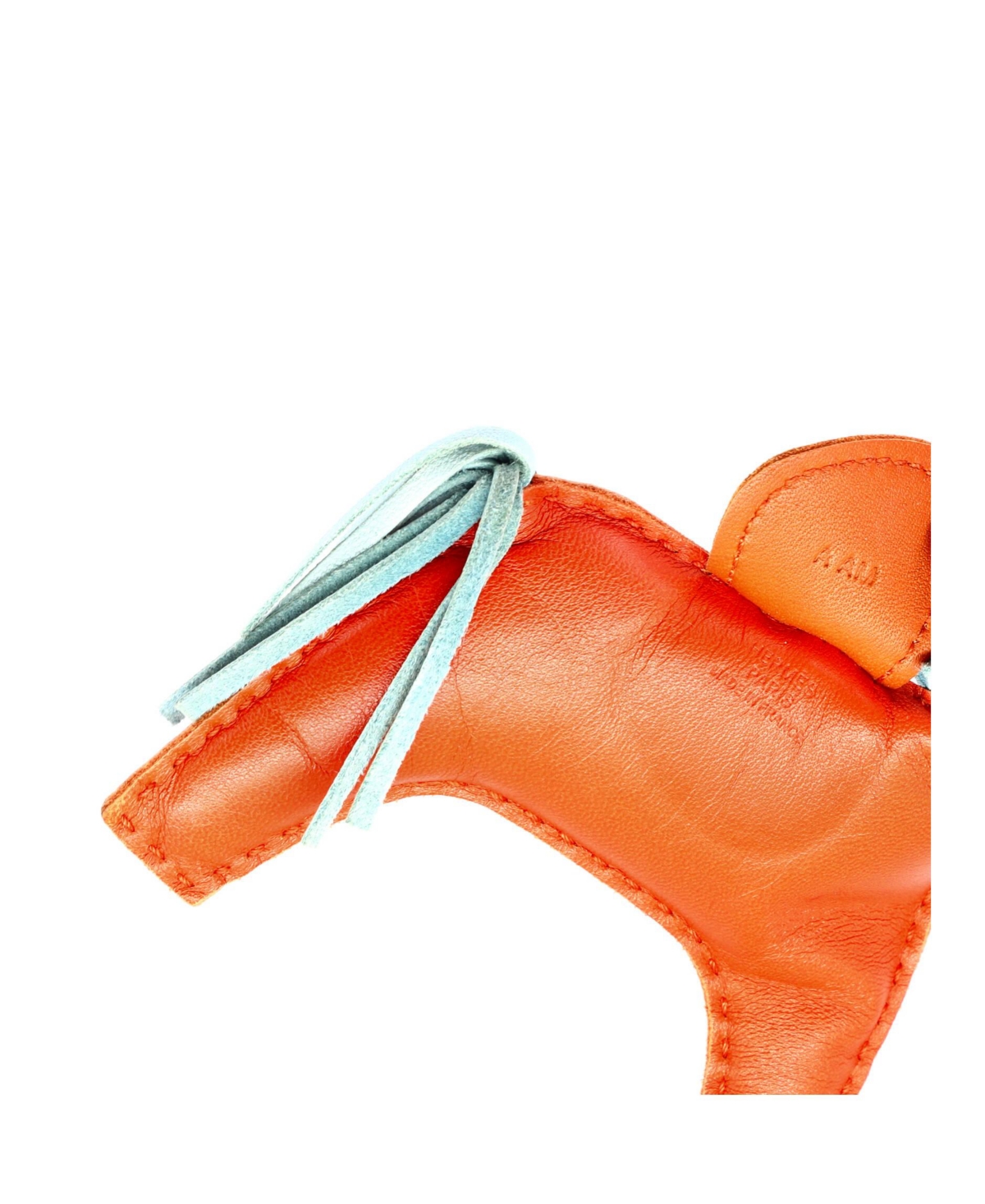 Pre-Owned HERMES Mm GriGri Rodeo Bag Charm Leather