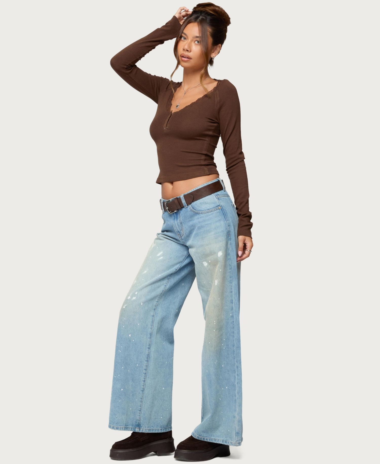 Women's Shanah Lacey Henley Top