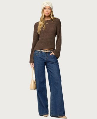 Women's Drop Shoulder Light Knit Sweater