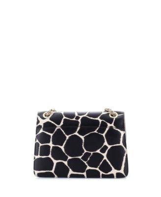 Medium Gancini Turnlock Flap Bag Printed Leather