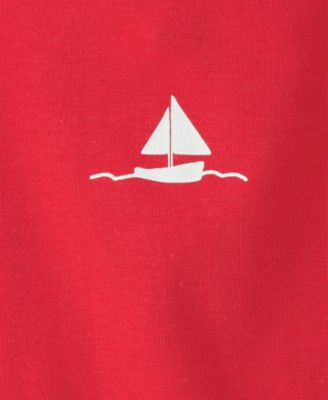 Baby Girls' Sailboat Short-Sleeve Top, Bodysuit and Shorts, 3-Piece Set