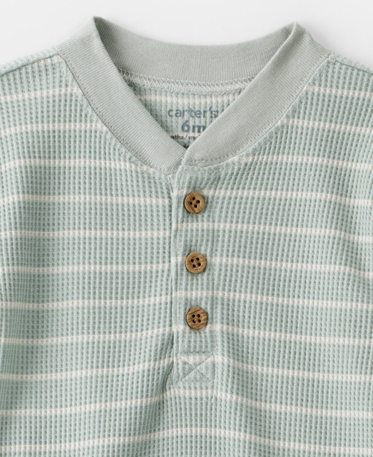 Carter's Baby Boys' Stripe Thermal Short-Sleeve Bodysuit and Pants, 2-Piece Set