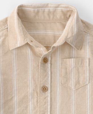 Baby Boys' Stripe Collared Shirt and Shorts, 2-Piece Set