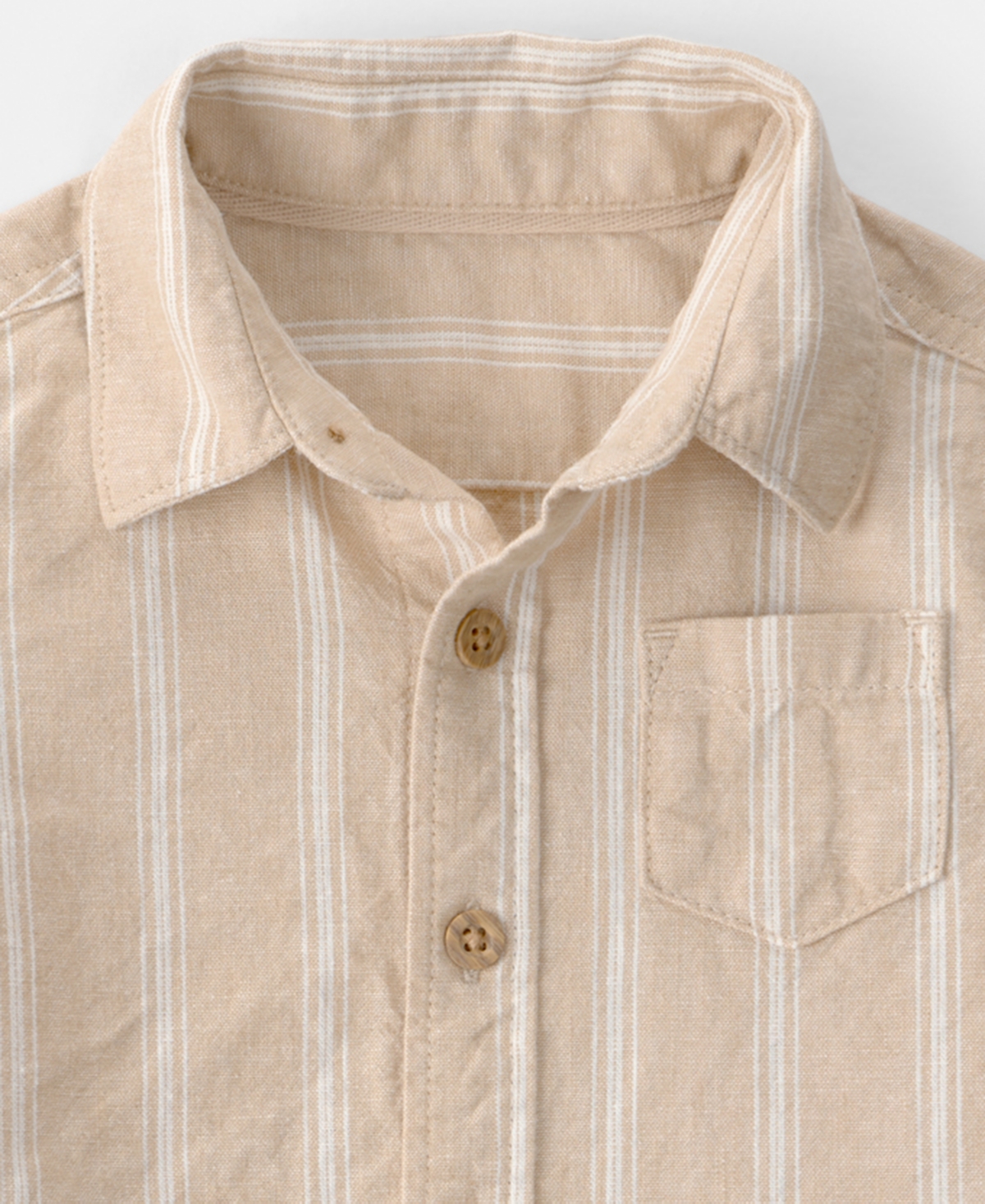 Carter's Baby Boys' Stripe Collared Shirt and Shorts, 2-Piece Set