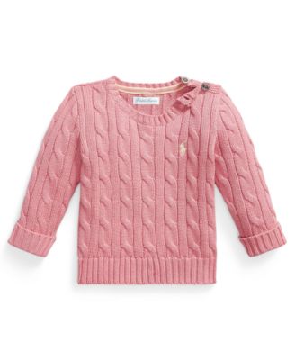 Baby Boys' Cable-Knit Crewneck Sweater