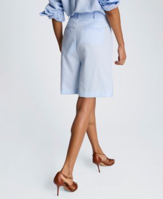 Women's High-Rise Pleated Shorts
