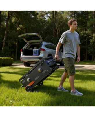 2-Burner Propane Gas Griddle, 28", Foldable Flat Top w/ Wheels, 30,000 BTU, Pulse Ignition, Outdoor