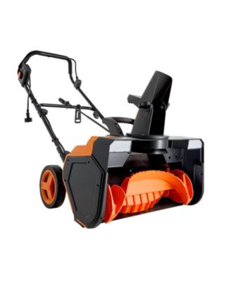 Electric Snow Blower, 23", 15A Corded Snow Thrower, Dual LED Lights, 180° Chute, 25 ft Throw, 12" Depth