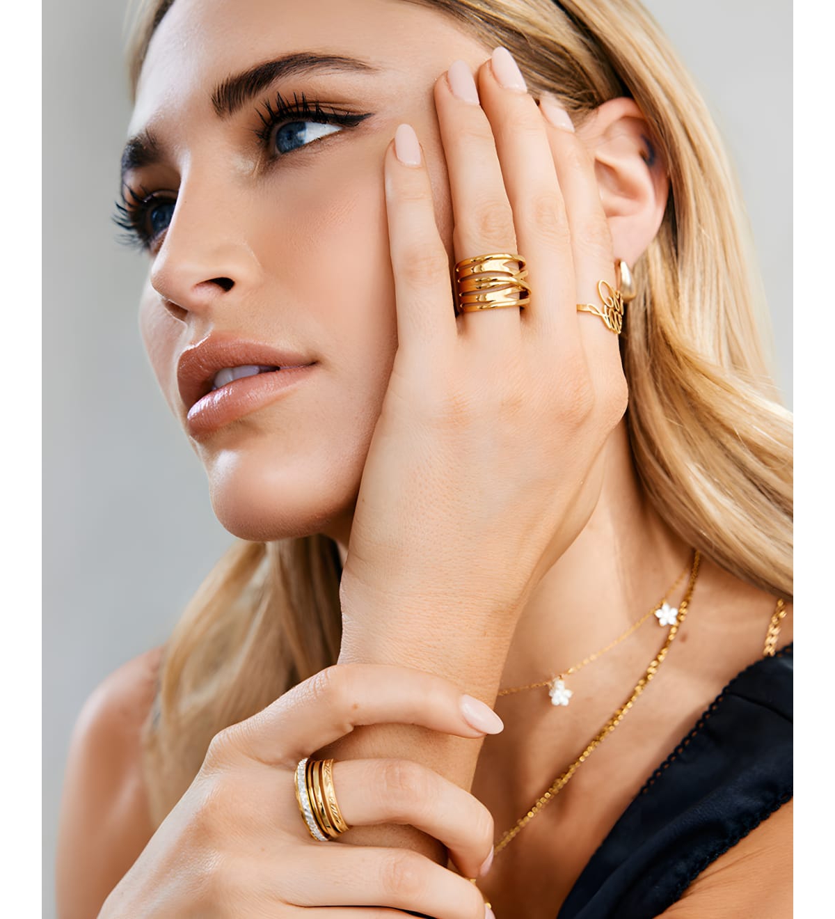 Mint & Lily Wire Wrap Statement Ring