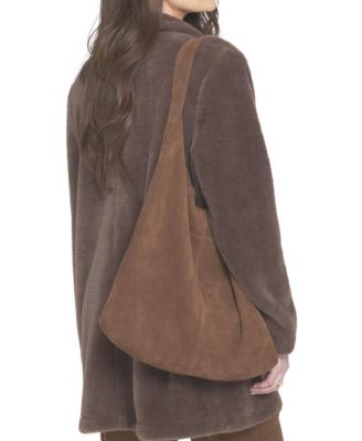 Faux Suede Slouch Bag Totes