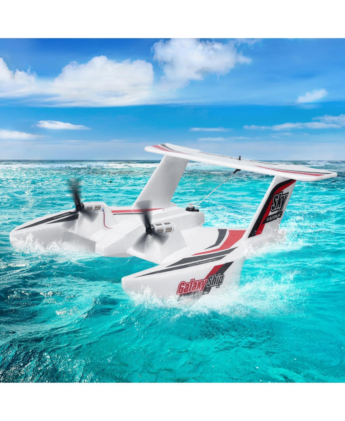 Sugift 3-Channel Amphibious Rc Plane, Ready-to-Fly with Gyro